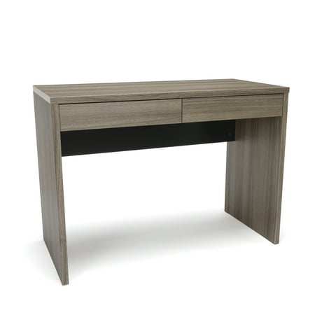 - ESS-1012-DWD Office Furniture Essential Series Modern Design 200 Lbs Capacity 2-Drawer Solid Panel Driftwood Desk