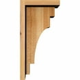 thumbnail image 3 of 8"W x 8"D x 16"H Mediterranean Rough Sawn Corbel w/Backplate, Western Red Cedar, 3 of 9