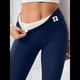 thumbnail image 2 of Leggings de Cintura Alta y Gruesos para Mujer: Pantalones de Yoga, Ciclismo y Entrenamiento con Control de Abdomen Sin Transparencias. Azul Marino XL, 2 of 3