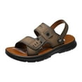 thumbnail image 4 of Mens Walking Sandals with Back Strap Arch Support Comfortable Plantar Fasciitis Sport Slides Beach Slippers, 4 of 7