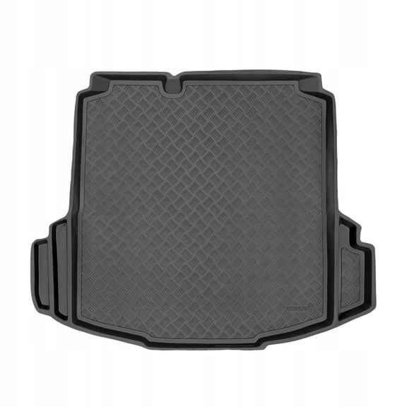 Rezaw-Plast Cargo Liner for Volkswagen Jetta 2006 2007 2008 2009 2010 Custom Fit PE Odorless Raised Edges Anti-Slip Surface Trunk Mat Easy to Clean All Weather Interior Protection Black