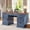 Blue, variant on Executive Desk with File Drawers, 55'' Farmhouse Desk Modern for Adult Home Office, White