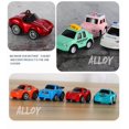 thumbnail image 2 of (4pcs) Children's Pullback Car Mini Alloy Car Toy Car Boy Car Set Various Simulation Models Fall Resistant (Graffiti Sports Car), 2 of 4