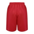 thumbnail image 2 of Yruioon Kids Boys Girls Solid Color Athletic Shorts Quick Drying Running Basketball Gym Shorts Red S, 2 of 5