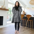 thumbnail image 3 of Catalonia Oversized Wearable Blanket Hoodie Sweatshirt, Comfortable Sherpa Lounging Pullover for Adults Men Women Teenagers Wife Girlfriend Gift, 3 of 6