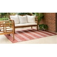 thumbnail image 3 of Jill Zarin Outdoor Collection Area Rug - Anguilla (6' 1" x 9' Rectangle Rust Red/Ivory), 3 of 5