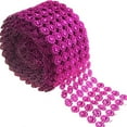 thumbnail image 1 of Flower Rhinestone Diamond Mesh Wrap Ribbon, 4-Inch, 10 Yards, 1 of 1