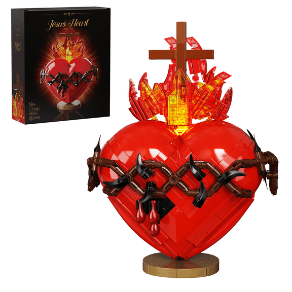 Sacred Heart Building Block Sets Sacred Heart of Jesus for Home Decor