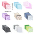 thumbnail image 4 of ZheElen 7 Pieces Square Quilting Fabric Bundle Assorted Pattern Home Supplies Floral-print Cloth Needlework Material Red/50*50cm 1Set, 4 of 6