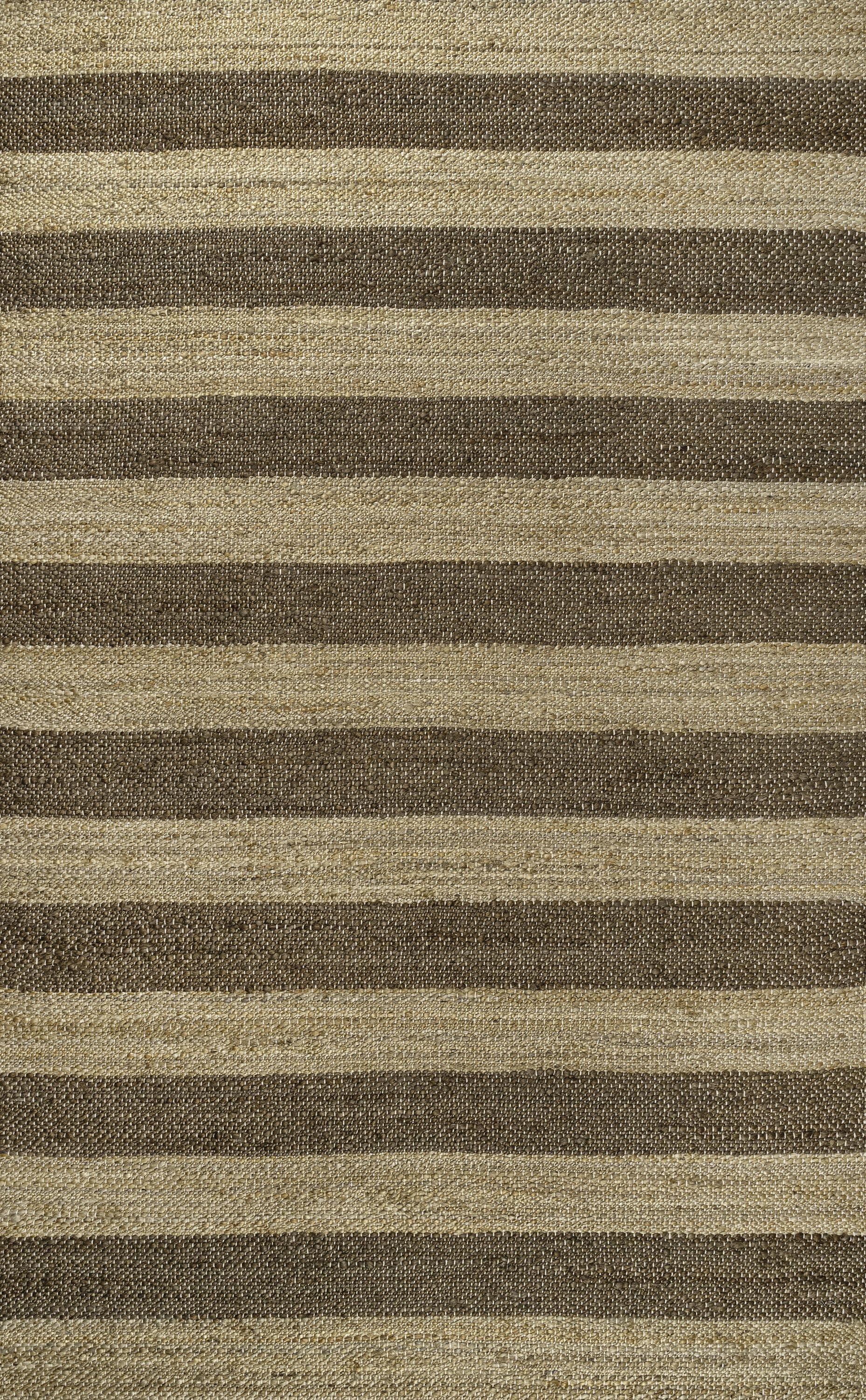 JONATHAN Y NATURAL FIBER 4 x 6 Area Rug, Jayden Rustic Farmhouse Woven Jute Stripe - Natural/Brown, NRF202A-4