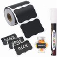 thumbnail image 1 of Chalkboard Labels - 180pcs Waterproof Reusable Chalkboard Stickers, 1 of 5