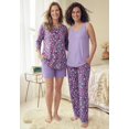 thumbnail image 2 of Dreams & Co. Plus Size 4-Piece Pajama Wardrober, 2 of 6