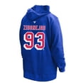 thumbnail image 3 of Women's Profile Mika Zibanejad Blue New York Rangers Plus Size Name & Number Thermal Pullover Hoodie, 3 of 3