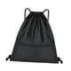 thumbnail image 5 of Mochila deportiva Salvador con cordón y bolsillo frontal con cremallera Negro, 5 of 10