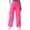 *1-Hot Pink, variant on Women's Y2K Drawstring Cargo Parachute Pants,Ladies Wide Leg Streetwear Trousers,Womens Hip Hop Pants with Adjustable Pockets,Black,Size L