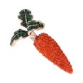 thumbnail image 2 of Linaichen Carrot Rhinestone Brooches - Party Favors & Gifts, 2 of 8