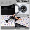 thumbnail image 5 of COEQINE Universal Cargo Liner for Cars SUVs, Scratch-proof Trunk Protection Cute Back Cargo Mat Vehicle Interior Accessories, 29 x 39 Inches, Colorful Paw Star Dots, 5 of 7