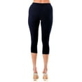thumbnail image 6 of 3 Pack Women's High Waisted Capri Jegging Stretch Jean Style Capris Size S -3XL Inseam 19", 6 of 6