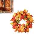 thumbnail image 2 of 17-Inch Fall Front Door Wreath, Pumpkin, Maple Leaf, Berry Wreath, Harvest Wreath, Fall Decoration, Suitable for Home, Outdoor, Indoor, Thanksgiving, And Halloween., 2 of 4