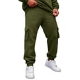 thumbnail image 3 of Basysin Men Jogger Cargo Pants Elastic Stretch With Pocket Casual Sweatpants Relaxed Fit Daily Workout Lounge Trousers Men, 3 of 6