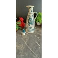 thumbnail image 4 of India Meets India Ceramic Bottle/Jug/Jar/Oil Dispenser [White base w/ Sky Blue Florals] Ceramic Storage Bottle for Oil, Vinegar, Sauces, Ketchups, Ceramic Bottle w/ Lid, 11 INCHES, 750 ML, 4 of 5