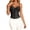 Black, variant on Lace Mesh Double Strap Corset Bustier Tank Top Shapewear For And,Color:White
