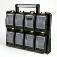 thumbnail image 3 of TAFCO 8-Compartment Wall Mount Quick Release Small Parts Organizer, Yellow, 3 of 3