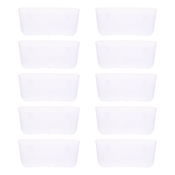 10 unids plástico mascota pájaro jaula comer caja paloma alimento alimentador caja de frascos cajas