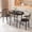 Black, variant on Homall 3 Piece Wood and Metal Dining set, Small dining table for 2 ,for Living Room, Dining Room, Kitchen, White
