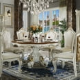 thumbnail image 2 of Acme Picardy Dining Table in Antique Pearl and Cherry Oak, 2 of 5