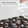 thumbnail image 5 of Honeii Lilies Flowers print Super Absorbent Coffee Bar Mat Hide Stain Coffee Maker Mat for Countertops Coffee Pot Dish Drying Mat for Kitchen Counter, 5 of 7