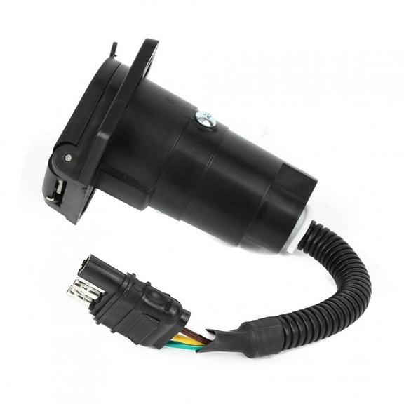 4 Pin to 7 Pin Trailer Adapter Plug with Bracket Waterproof 

Connector US Type 6-24V