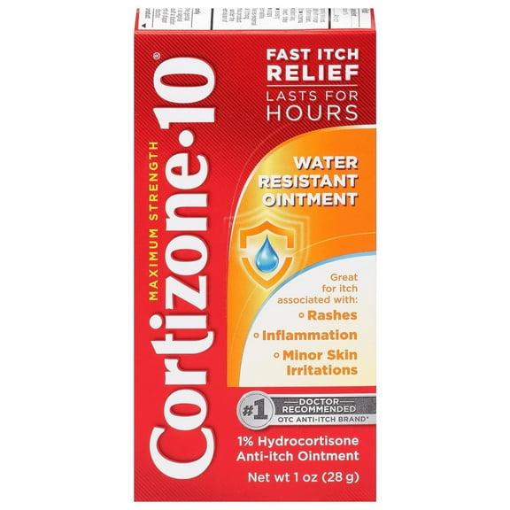 Cortizone-10 Maximum Strength 1% Hydrocortisone Anti-Itch Water Resistant Ointment 1oz