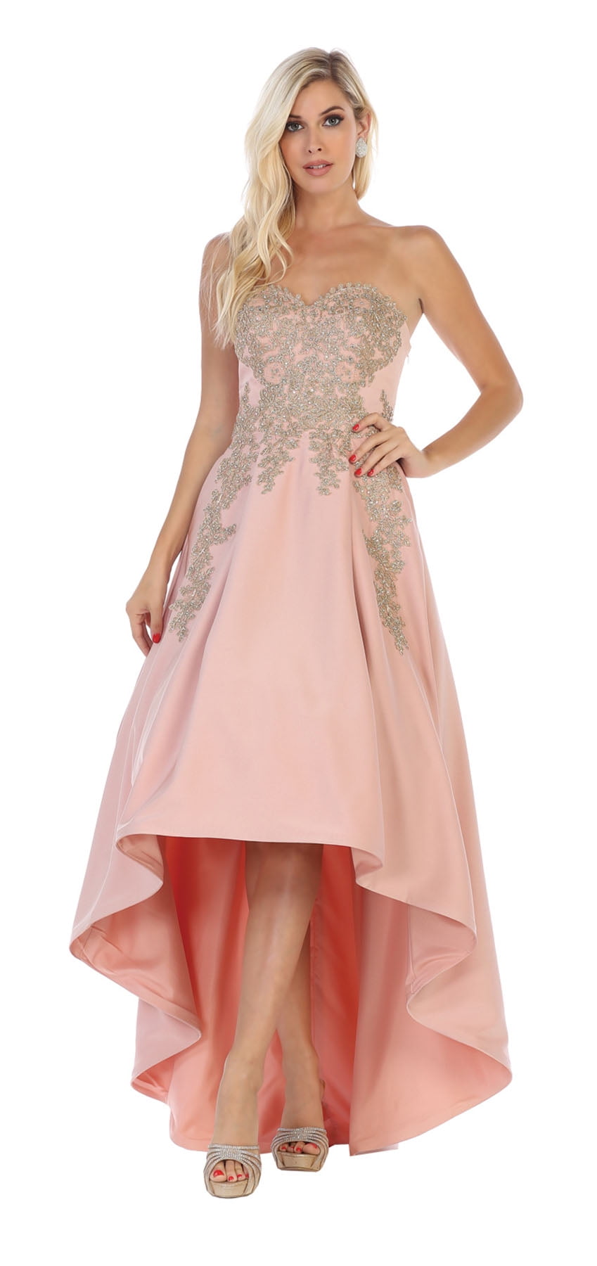 high low reception dress