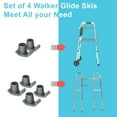 thumbnail image 3 of Paquete de 4 esquís Walker Glides Dotday para andadores plegables, 3 of 7