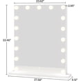 thumbnail image 2 of Tribesigns Vanity Mirror with Lights, 24 x 32 Inches Large Makeup Mirror with 17 Detachable Bulbs, 2 of 5