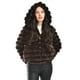 thumbnail image 1 of Chamarra de peluche con capucha Roman Fashion juvenil 24192 cafe, 1 of 5