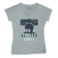 thumbnail image 5 of It's a Philly Thing Funny Women's V-Neck T-shirt Philadelphia Championship City of Brotherly Love Football League Fan Tee, 5 of 7