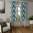 thumbnail image 2 of Ambesonne Colorful Grommet Curtain, Denim Sewings, 50" x 54", Pale Blue Blue, 2 of 6