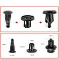 thumbnail image 2 of Ikon Motorsports Compatible with 50PCS x 10mm Nylon Rivet Fastener Bumper Clip Retainer Screw Fender Honda Acura, 2 of 2