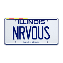 Ferris Bueller's Day Off | Ferrari 250GT Spyder | NRVOUS | Metal Stamped Replica Prop License Plate