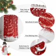 thumbnail image 6 of Red Christmas Shower Curtain, Snowflake Xmas Tree Ball Winter Modern Abstract Art Waterproof Fabric Shower Curtains with 12 Hooks, Bathroom Curtain Set for Bathroom Accessories Decor, 48 x 72 Inches, 6 of 9