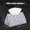 thumbnail image 6 of Goofa Ornamental Turtles Pattern Triangle Square Tissue Box Cover, Modern PVC Leathe Facial Paper Holder,Decorative Holder/Organizer for Bathroom Vanity Countertop, 6 of 9
