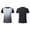 Black, variant on Men's Gradient Print T-Shirt Short Sleeve Sports Fitness Training Shirt for Gym,XXXL,Black