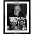 thumbnail image 4 of Art.com US President Franklin D. Roosevelt Delivering Fireside Chat On the European War, September 3, 1939 Photo, Black Frame Wall Art, 32" x 40", 4 of 5