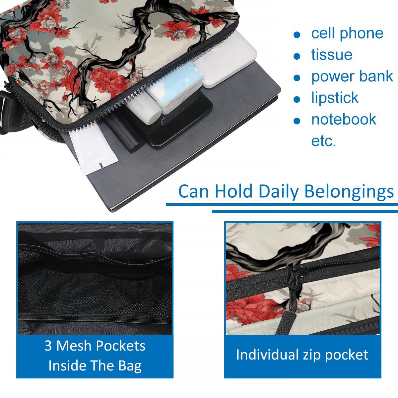Tree Running Belt Waist Bag Fanny Packs, Lightweight Adjustable with Extension Strap, Unisex