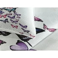 thumbnail image 3 of Ambesonne Butterfly Quilted Coverlet 3 Pcs, Wings Feminine, Queen Size, Blue Purple Pink, 3 of 4