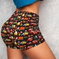 thumbnail image 4 of Fotbe Construction Truck Shorts Sin Costuras – Shorts Deportivos de Cintura Alta para Mujer, Elásticos para Gimnasio, Yoga, Running o Ciclismo-X-Large, 4 of 8