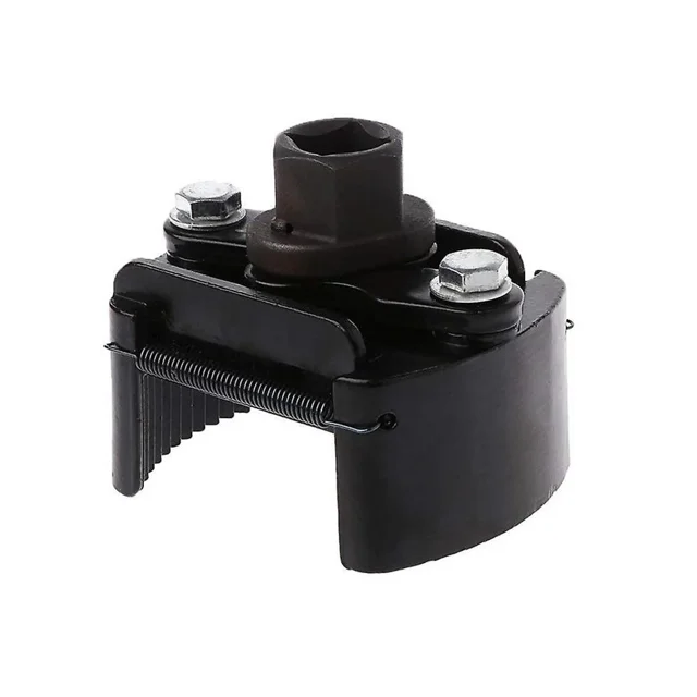 Llave universal para filtro de aceite, llave ajustable para filtro de aceite, llave para filtro de aceite, taza de 2 garras, 60 mm-80 mm, 1 unidad, color negro