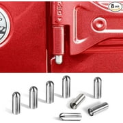 Savadicar Door Hinge Pin Guides Stainless Steel Hinges Bolts for 2007-2022 Jeep Wrangler JK JL & Gladiator JT 2/4-Door ( 8 Pcs )